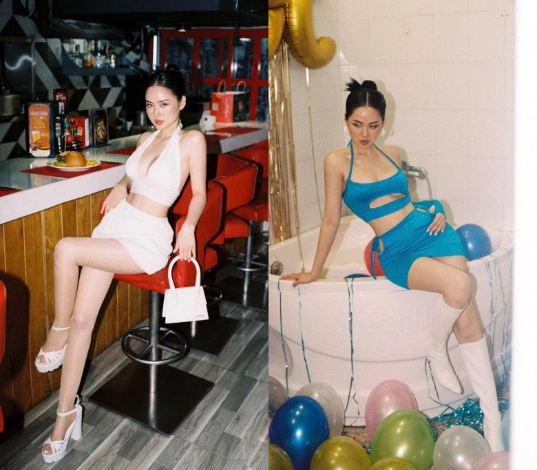 Danh tính hotgirl khẩu trang mặc 2 dây học may vá da trắng dáng cong trưng toàn hàng tuyển - 12