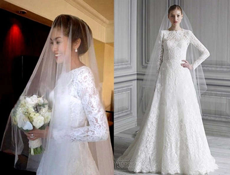 Độc quyền tăng thanh hà và nguồn gốc chiếc váy cưới được thiết kế riêng sang như nữ hoàng - 7