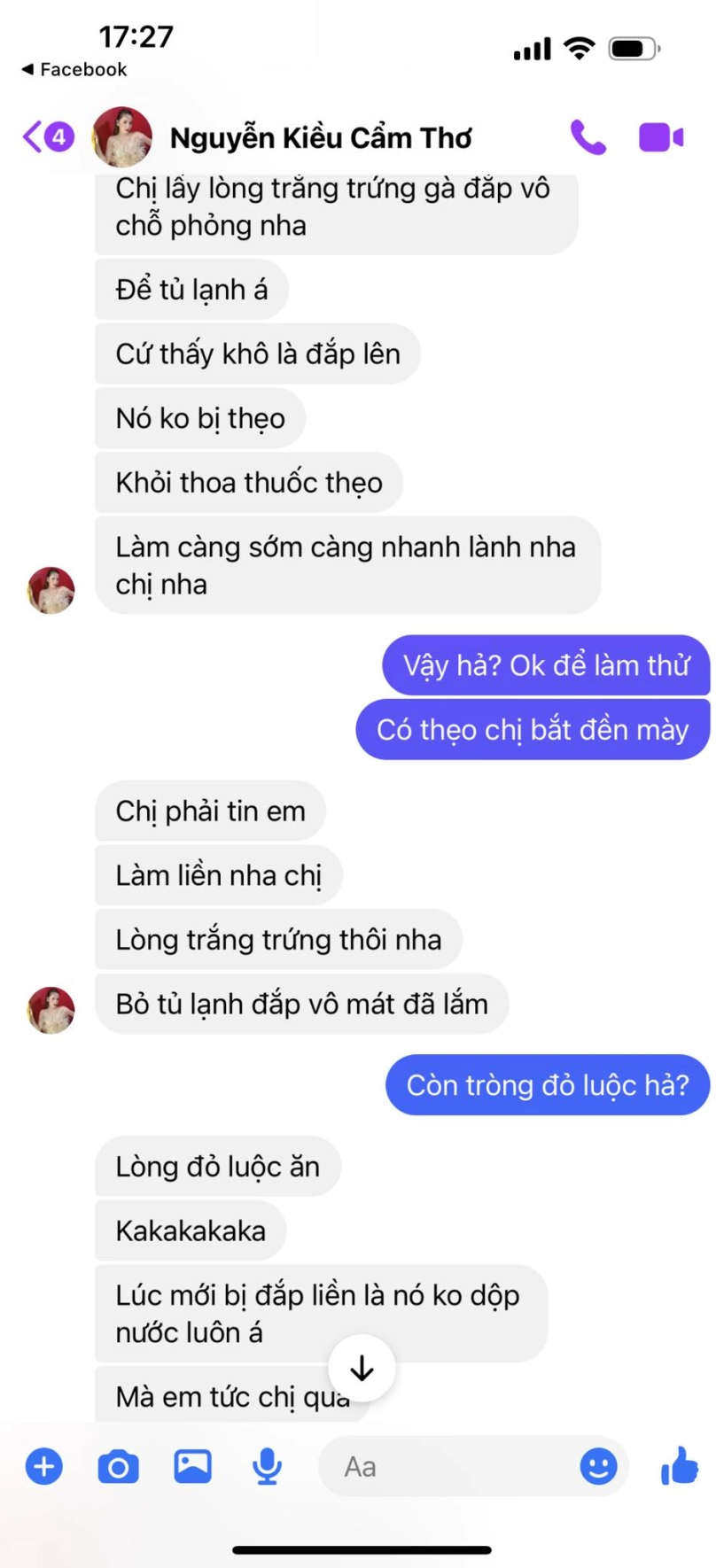 hoa hậu làng hài khóc thét vì vết bỏng trên chân được chỉ ngay mẹo chữa sẹo bằng trái trứng gà - 4