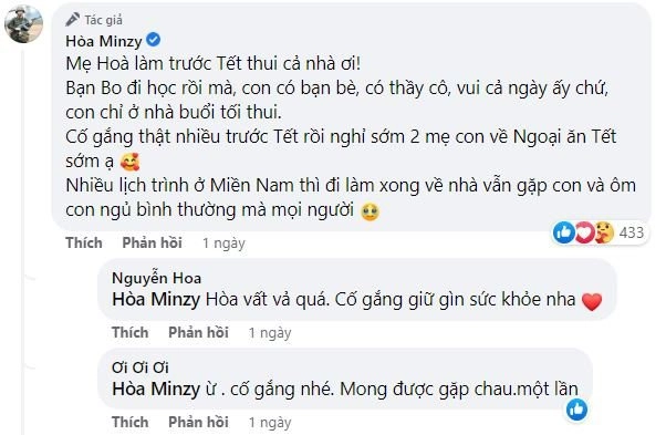 Hòa minzy giải thích khi bị nói ham làm việc không có thời gian nào cho bé bo - 9