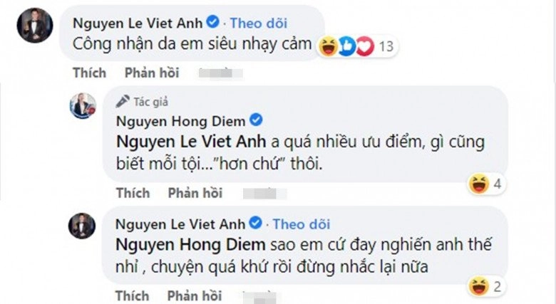 Hồng diễm bất ngờ ăn diện trễ nải lấp ló gò bồng đảo chồng màn ảnh việt anh bình luận chú ý - 4