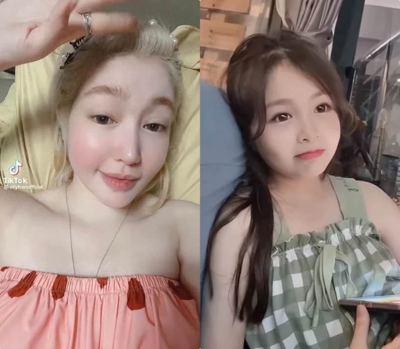 Không nhận ra hot-mom elly trần tóc bạch kim mặt phúng phính cứ ngỡ con gái cưng cadie mộc trà - 2