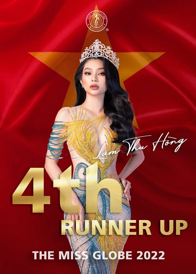 Lâm thu hồng ẵm giải á hậu 4 miss globe 2022 mất hành lý 7 ngày vẫn thắng đẫm giải thưởng - 1