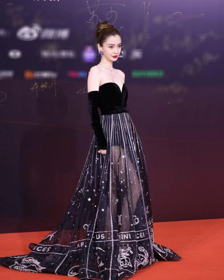 Mình hạc xương mai vòng 1 khiêm tốn angelababy sửa nhẹ trang phục liền hoá đẫy đà - 1