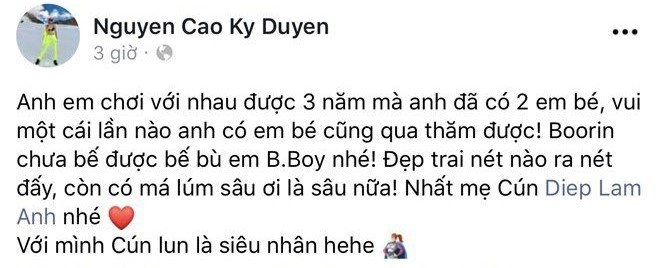 Nhóc tỳ sao việt chào đờiđược hoa hậu kỳ duyên bế trên tay khen đẹp nức nở giờ 3 tuổi cực phẩm - 3