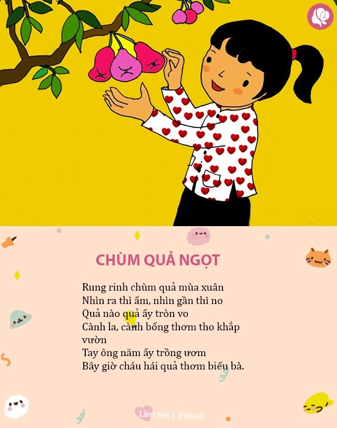 Những bài thơ hay mẹ đọc cho con trước khi ngủ giúp bé tập nói nhanh - 8