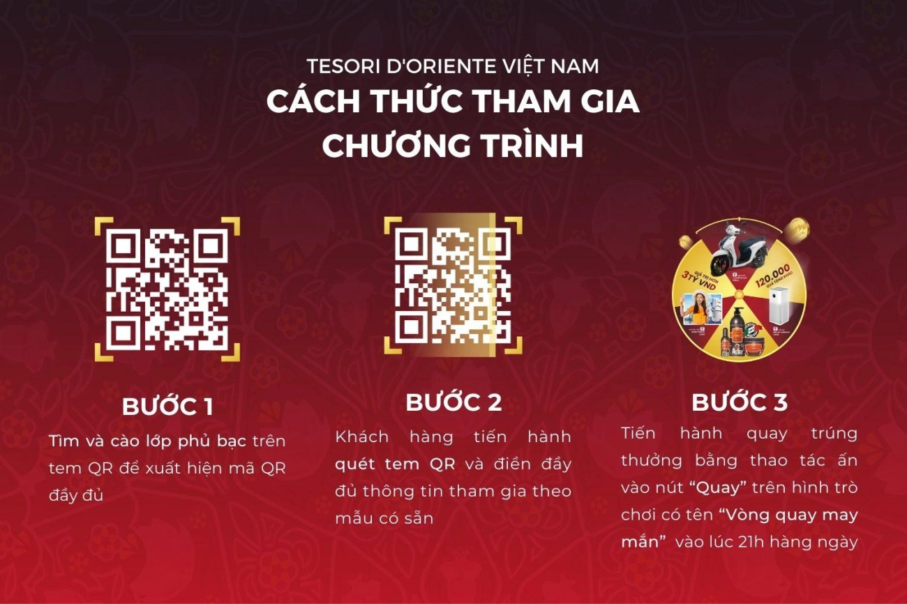 quét ngay trúng lớn tổng trị giá giải thưởng lên đến 3 tỷ đồng cùng tesori doriente - 3