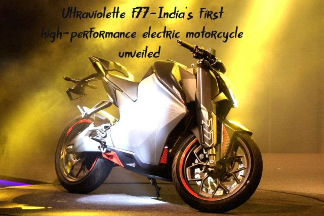 Ra mắt xe máy điện hiệu suất cao ultraviolette f77 - 3