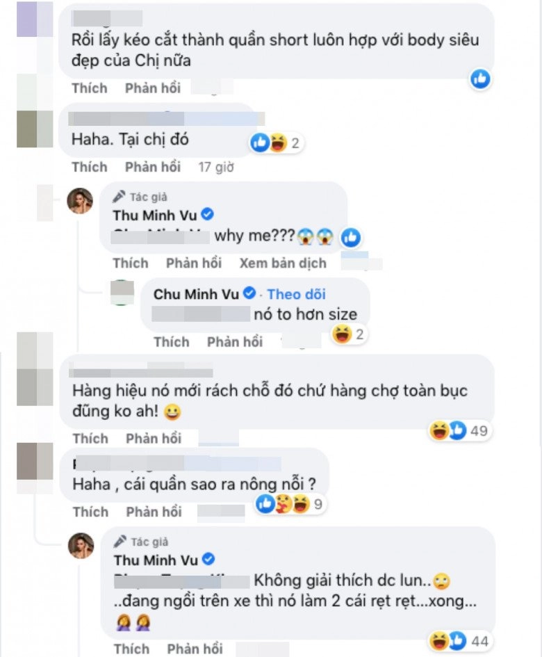 Thu minh bị cả facebook trêu ghẹo khi mặc quần rách ngay chỗ hiểm hóc - 4