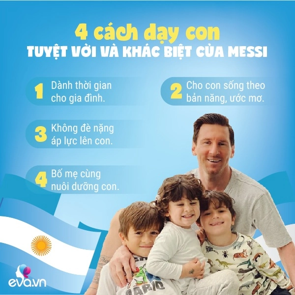 Trên sân là huyền thoại bóng đá ở nhà messi là ông bố tuyệt vời trong cách dạy con - 2