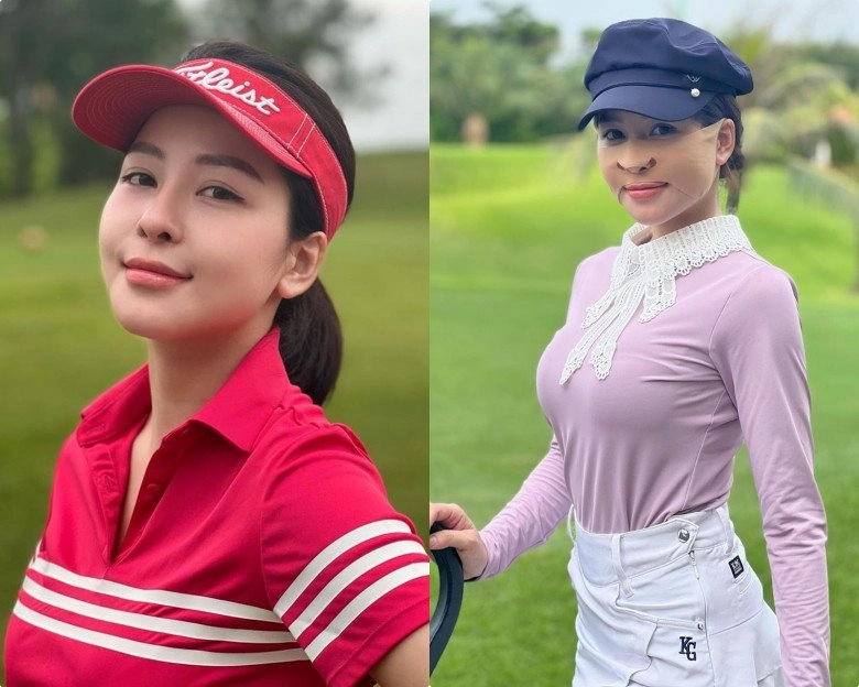 Từng bị hoa hậu tung ảnh dìm hotgirl tài sản 50 tỷ giờ đi golf khư khư miếng dán trên mặt - 7