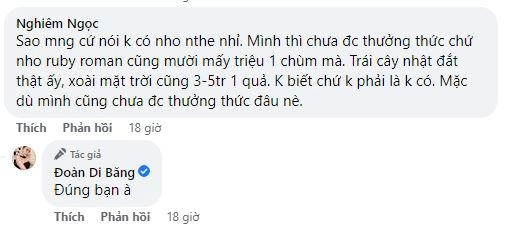 Đoàn di băng khoe cho con gái và 3 bảo mẫu ăn nho 12 triệuquả bị dân mạng ở nước ngoài nói bên nhật siêu thị cả đống - 11