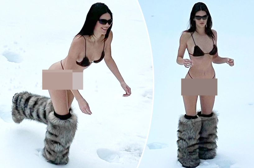 Hot girl thế giới đua nhau chơi trội gây sốc khi mặc bikini ngoài trời tuyết - 3