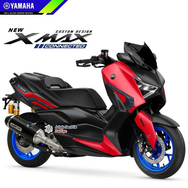 Yamaha xmax connected mới - phiên bản thể thao được tiết lộ - 2