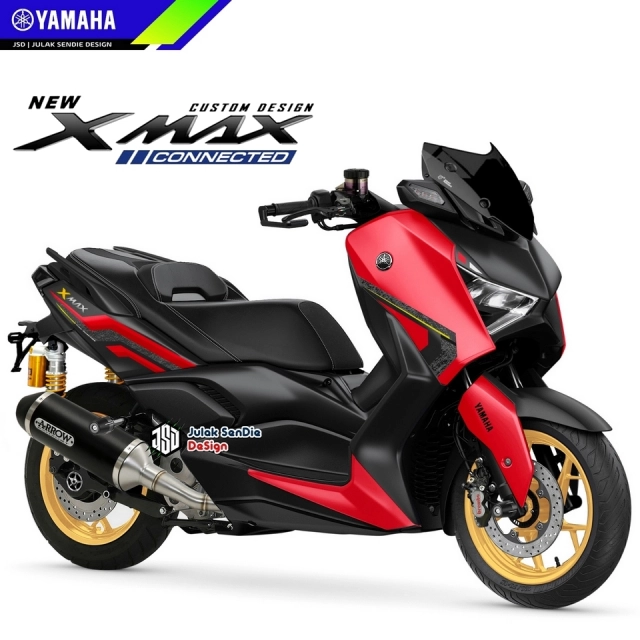 Yamaha xmax connected mới - phiên bản thể thao được tiết lộ - 3