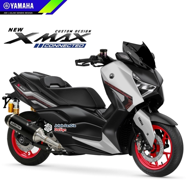 Yamaha xmax connected mới - phiên bản thể thao được tiết lộ - 4