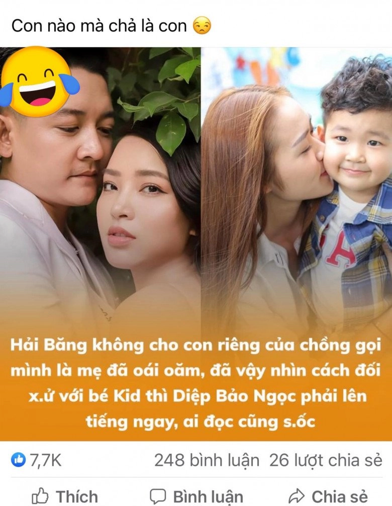 Hải băng tức giận vì phát ngôn không muốncon riêng của thành đạt gọi mình là mẹ bị hiểu nhầm lôi cả diệp bảo ngọc vào - 1