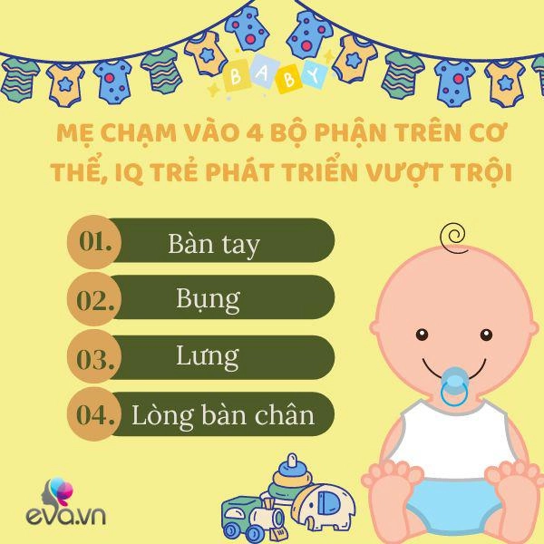 Iq của trẻ sẽ tăng đều trong tương lai nếu mẹ thường xuyên chạm vào 4 bộ phận này trên cơ thể - 2