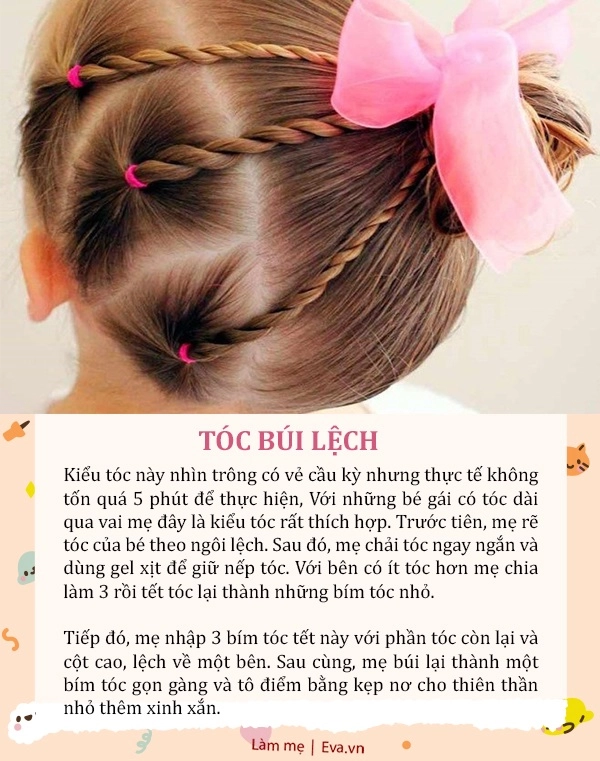 Kiểu tóc tết dễ làm cho bé chơi tết mẹ chỉ cần 5 phút con thêm đáng yêu ai cũng khen - 6