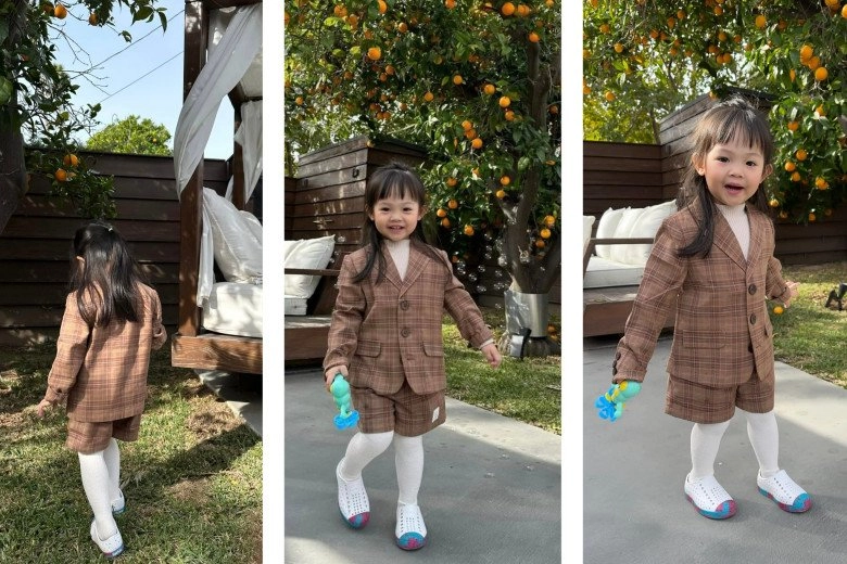 2 tuổi đã đi học ở mỹ con gái cường đô la xúng xính áo quần như quý cô trái ngược với 2 con hà hồ - 3
