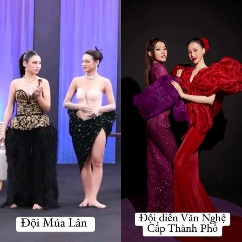 Danh tính cặp á hậu là nữ hoàng ảnh chế hot nhất cõi mạng ăn mặc giống đi múa lân - 9