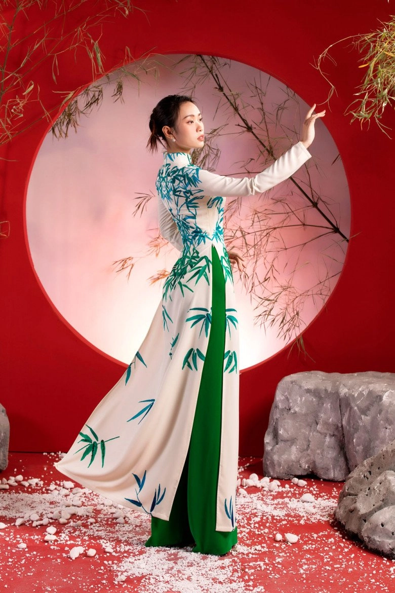 Hoa hậu việt có tên kêu như chuông diện áo dài kêu gọi bảo tồn và phát triển cây tre việt nam - 2