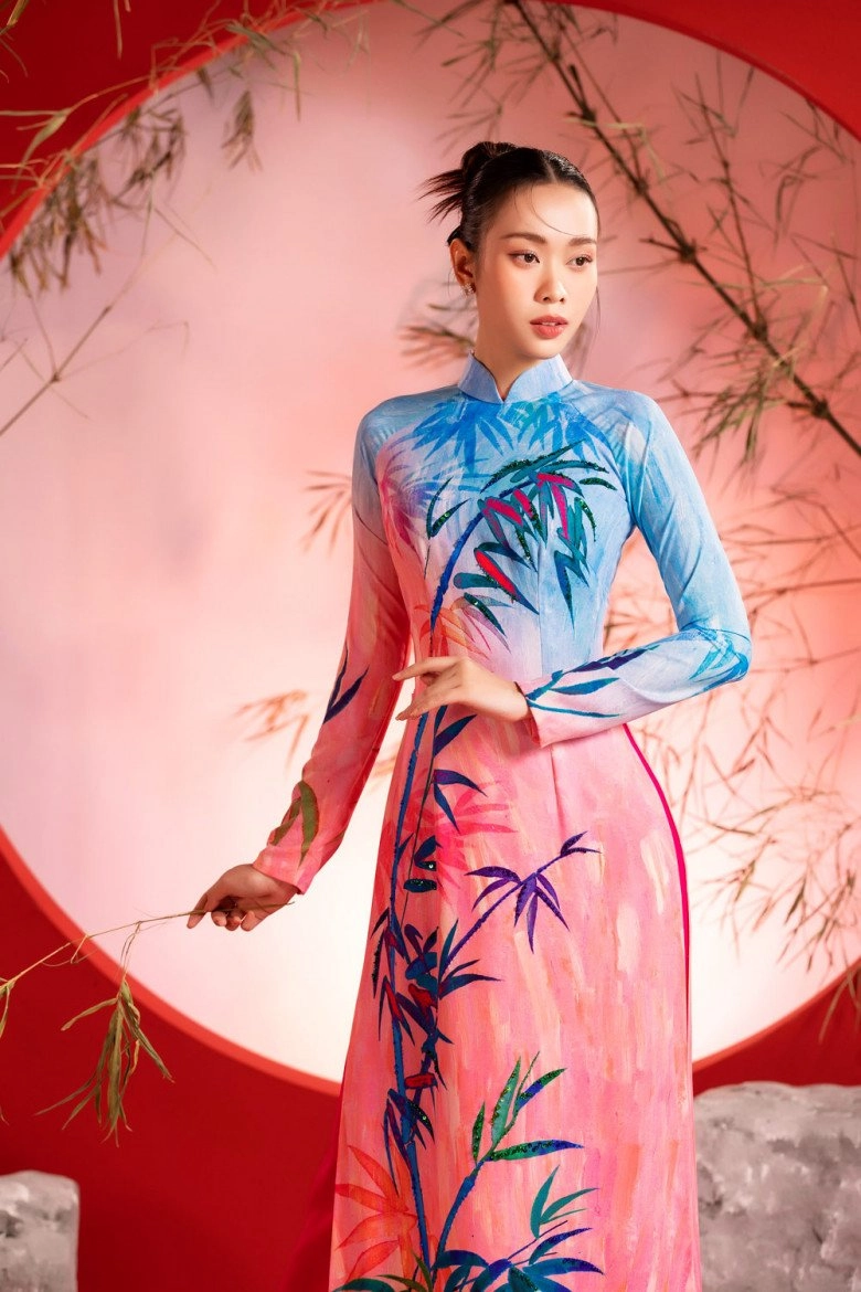 Hoa hậu việt có tên kêu như chuông diện áo dài kêu gọi bảo tồn và phát triển cây tre việt nam - 3