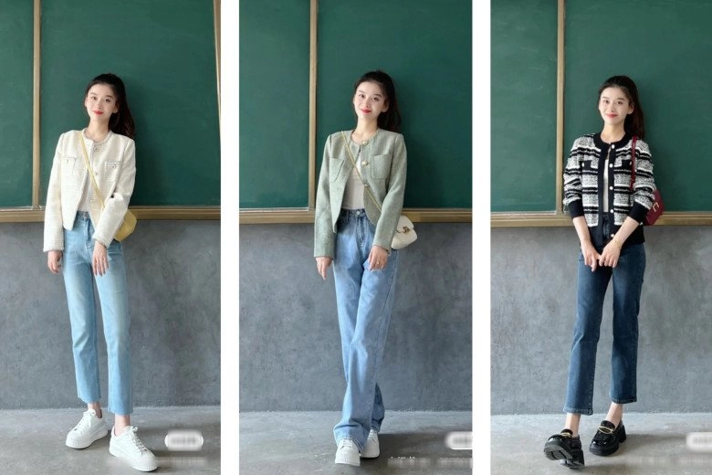 Không hở hang cô giáo hotgirl đi dạy chỉ mặc quần jeans tôn dáng cao gầy như người mẫu - 5