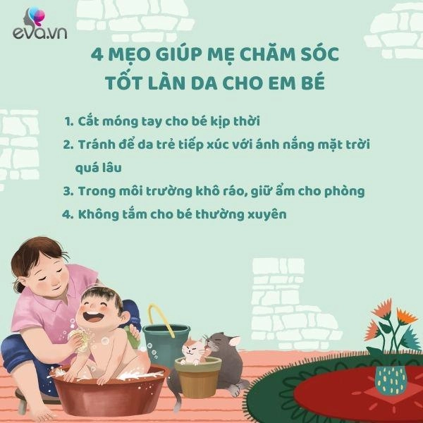 Làm đúng 4 bước chăm sóc da trẻ sơ sinh sau một tháng da con trắng bóc - 2