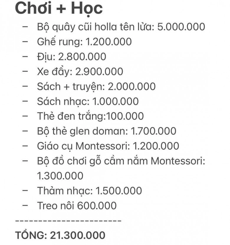 Mẹ bỉm công khai bảng chi phí nuôi con 10 tháng 120 triệu đồng nhiều chị em nói xem xong không dám đẻ - 3