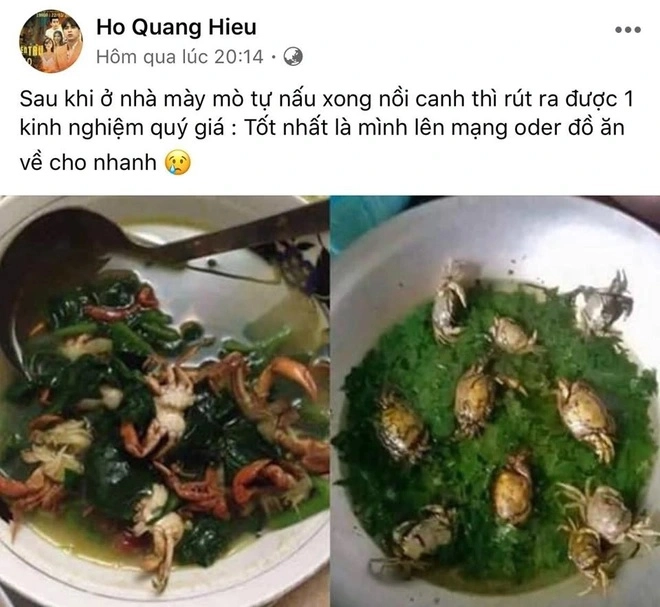 Như lời đồn đúng là danh hài hồ quang hiếu ăn cơm ngoài hết 45k mua đồ về nấu giá chát gấp 10 - 18