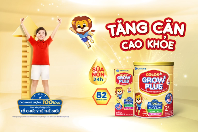 Nutricare colos24h grow plus 2 mới với công thức cao năng lượng 100 kcal theo khuyến nghị của tổ chức y tế thế giới - 1