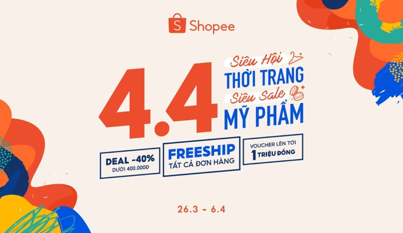 4 cú hích tại 44 siêu hội thời trang - siêu sale mỹ phẩm shopee mà bạn không thể bỏ lỡ - 4