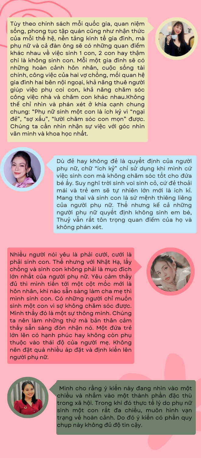 9 mẹ 10 ý sinh một con là ích kỷ phi thanh vân hãy văn minh lên mâu thuỷ sinh ra mà không chăm mới là ích kỷ - 6