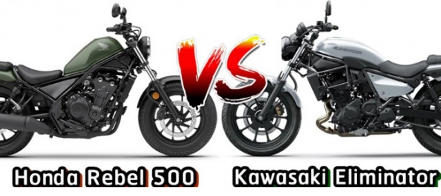 Kawasaki eliminator vs honda rebel 500 trên bàn cân thông số - 1