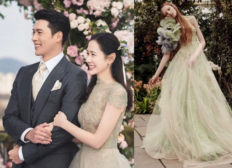 Mặc đồn thổi ly hôn son ye jin tung ảnh chưa từng công bố bên hyun bin mặc váy cưới đẹp diễm lệ - 8