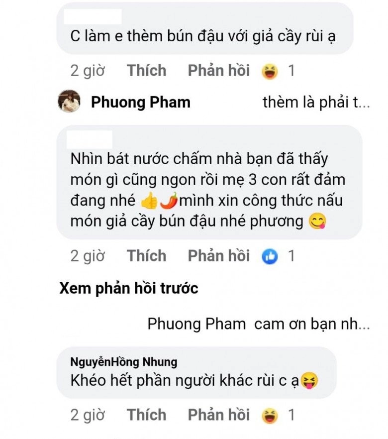 Vợ mạnh trường làm bún đậu giả cầy bon mồm ngày mưa gió nhưng bị thắc mắc cho con bú mà ăn mắm tôm - 5