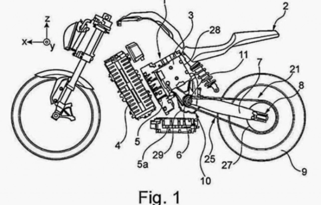 Bmw tiết lộ bằng sáng chế mô tô phân khối lớn động cơ điện - 1