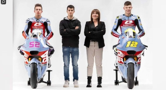 Qj motor với tư cách là nhà tài trợ chính của gresini racing cho mùa giải moto2 2023 - 1