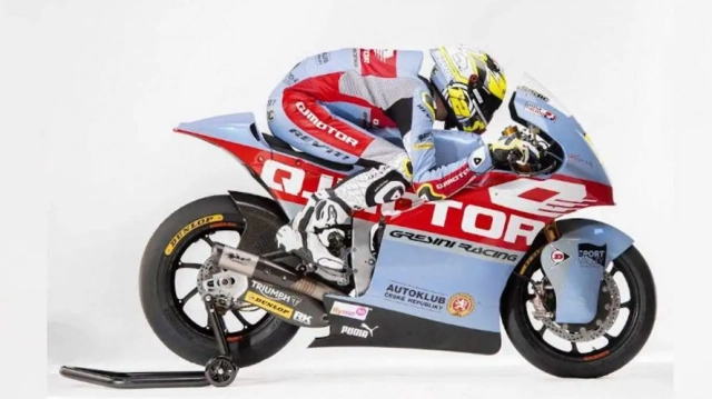 Qj motor với tư cách là nhà tài trợ chính của gresini racing cho mùa giải moto2 2023 - 3
