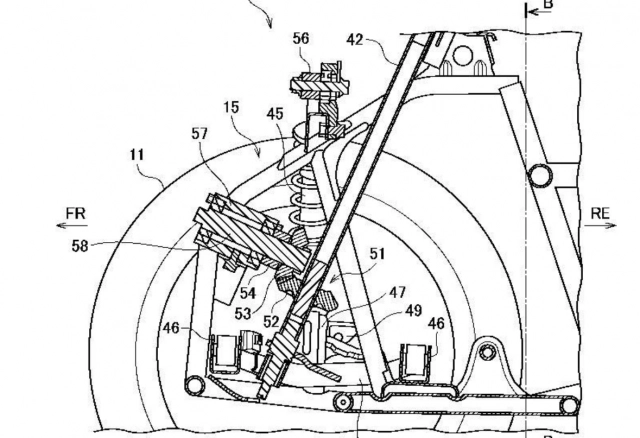 Suzuki tiết lộ bằng sáng chế khái niệm xe ba bánh nghiêng của mình - 3