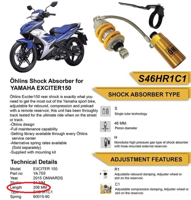 Vì sao người dùng ex 135 thường độ ohlins ex 150 - 4