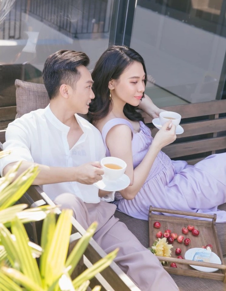 Đàm thu trang diện váy mỏng như sương khoe đường cong mang thai lần 2 đỉnh cao giấu bầu là đây - 21