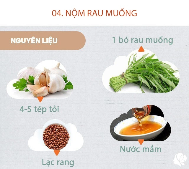 Hôm nay nấu gì bữa ăn giản dị dễ nấu có món xào từ loại rau bò đầy đất tốt cho tim mạch - 8