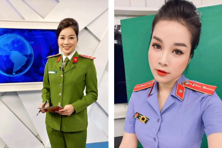 Nữ trung uý đóng chính nhật ký vàng anh làm btv lên sóng diện quân phục ngoài đời ăn diện như gái đôi mươi - 3