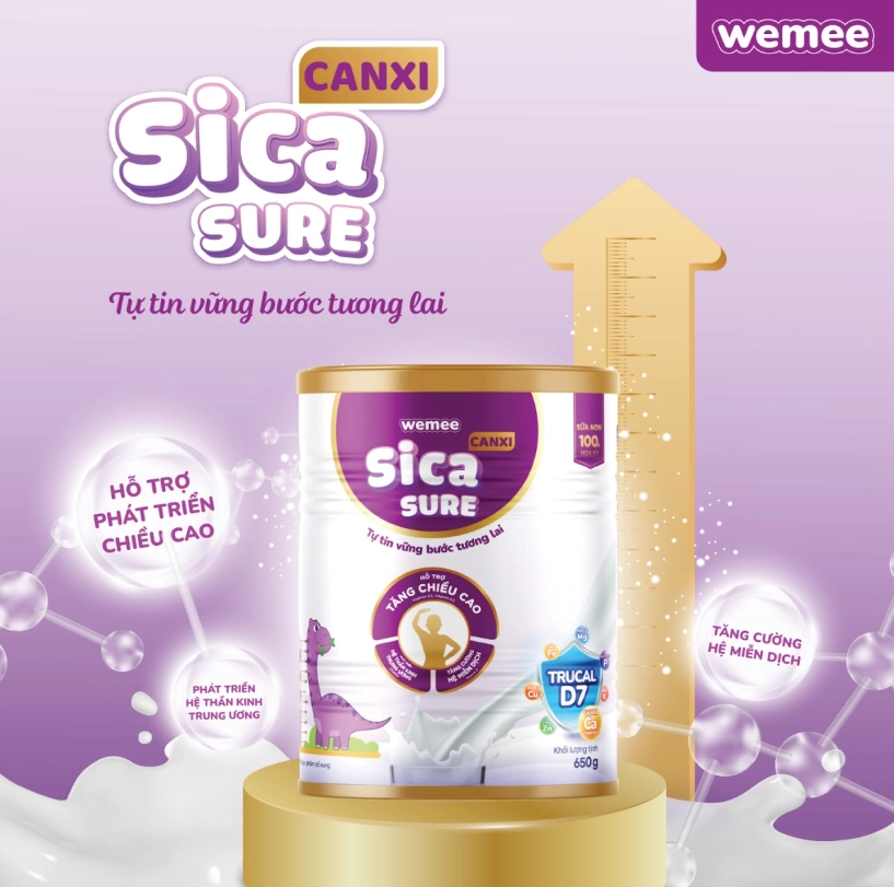 Sica sure canxi cùng con tự tin cao lớn mỗi ngày - 2