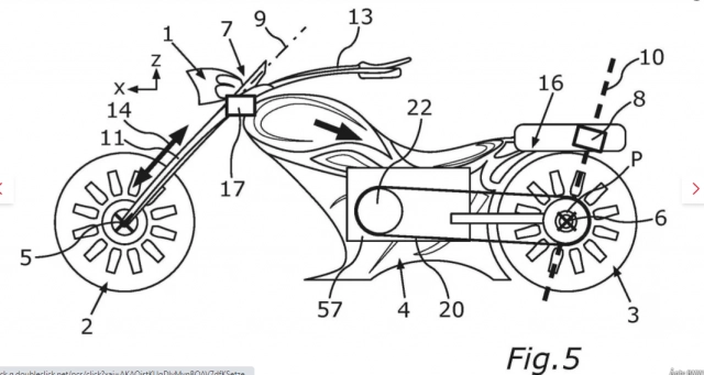 Bmw đăng ký bằng sáng chế cho thiết kế hệ thống lái bánh sau dành cho xe hai bánh - 2