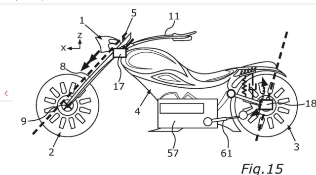 Bmw đăng ký bằng sáng chế cho thiết kế hệ thống lái bánh sau dành cho xe hai bánh - 4