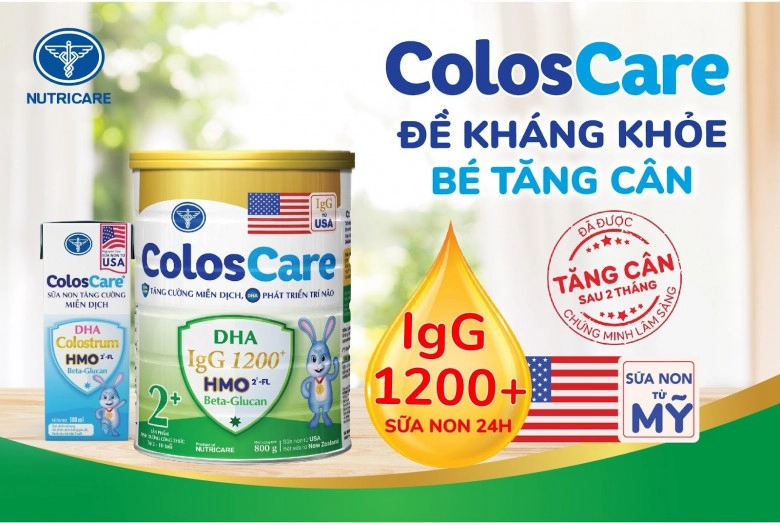 Coloscare 2 được chứng minh lâm sàng giúp đề kháng khỏe bé tăng cân - 1