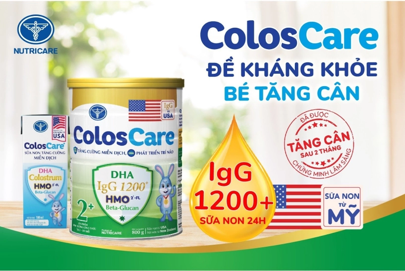 Coloscare 2 được chứng minh lâm sàng giúp đề kháng khỏe bé tăng cân - 3